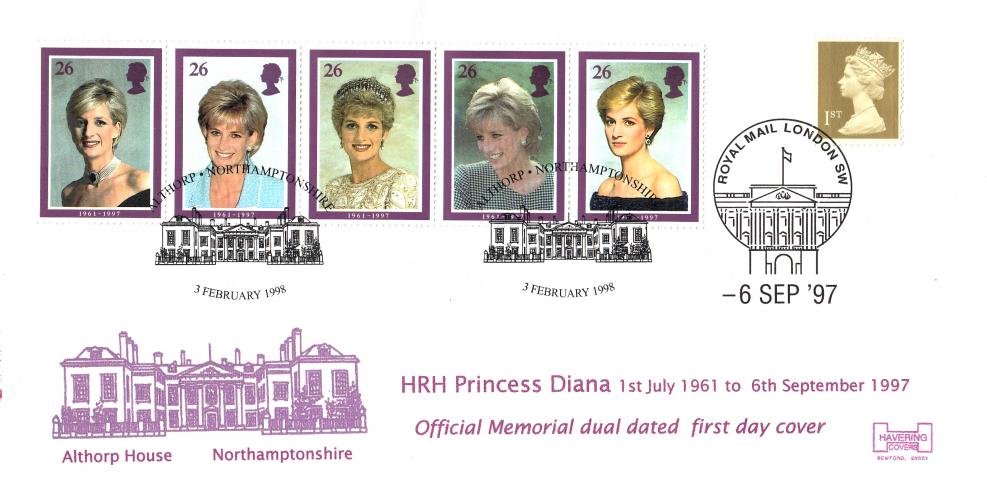 1998 (02) Diana - Havering 'Double' Official - ONLY 40 PRODUCED