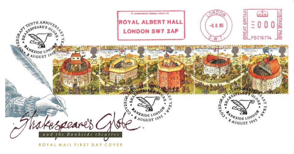 1995 (08) Shakespeare's Globe - RM - Bankside H/S + Royal Albert Hall Meter Mark