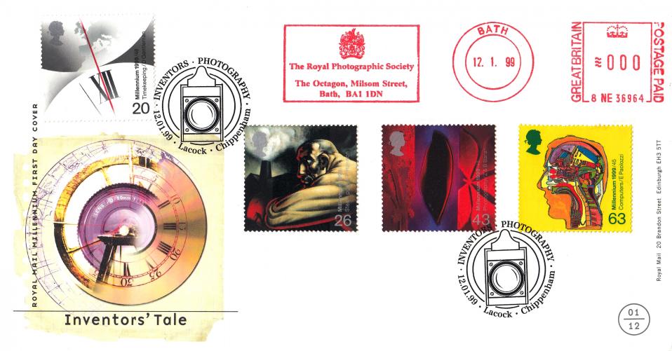 1999 (01) Inventors - RM - Photography, Lacock H/S + The Royal Photographic Society Meter Mark