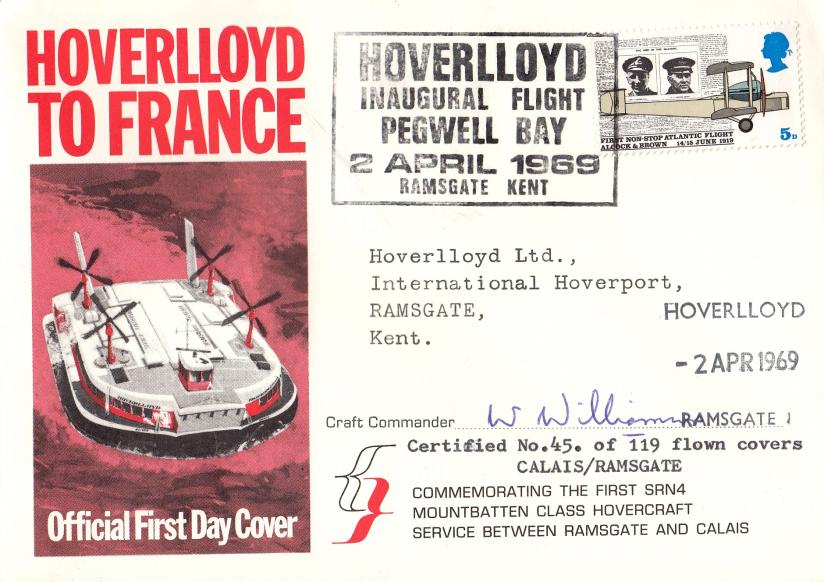 1969 (04) Anniversaries - Hoverlloyd Official - Signed by the Craft Commander