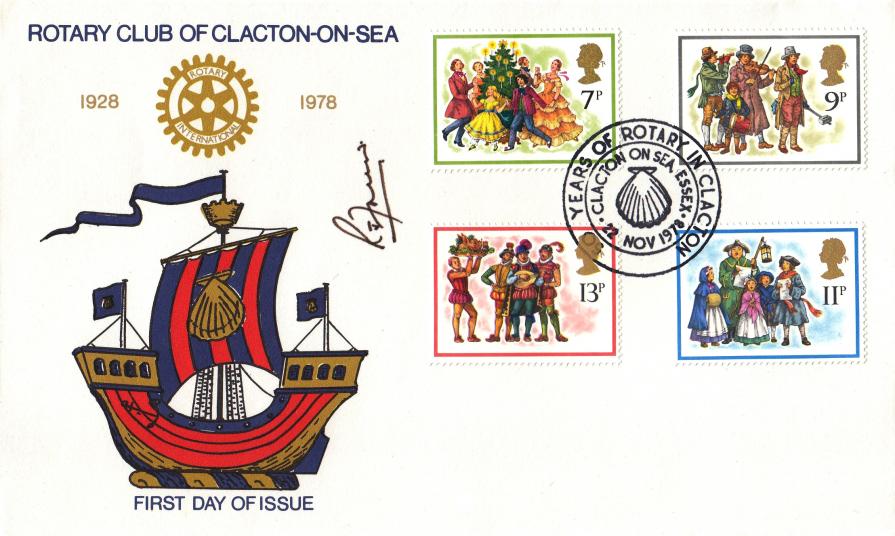 1978 (11) Christmas - Rotary Club of Clacton on Sea Official - Signed by the Mayor of Clacton & Carried on the Rotary Christmas Float