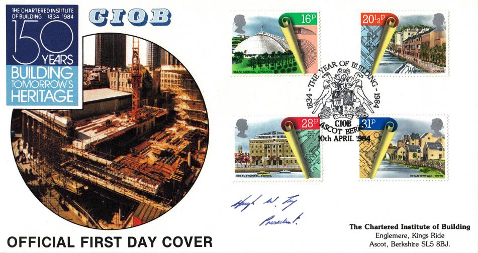 1984 (04) Urban Renewal - DGT CIOB Official - Signed by Hugh Fry (President)