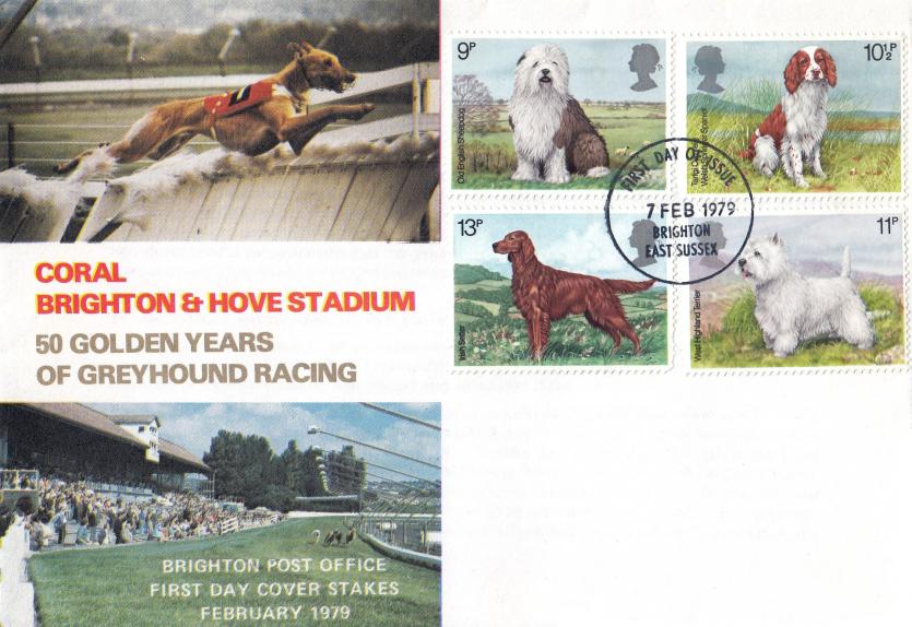 1979 (02) Dogs - Brighton & Hove Stadium Cover - Brighton FDI