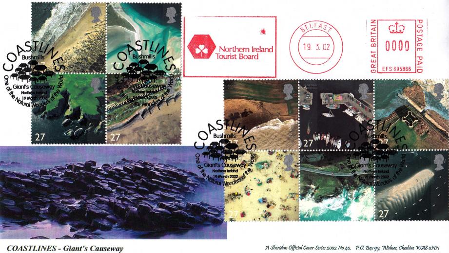 2002 (03) Coastlines - Sheridan Official + Northern Ireland Tourist Board Meter Mark