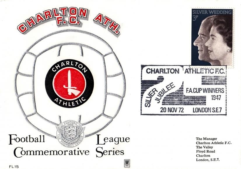 1972 (11) Silver Wedding - Philatelic Promotions Charlton Athletic Official (s)