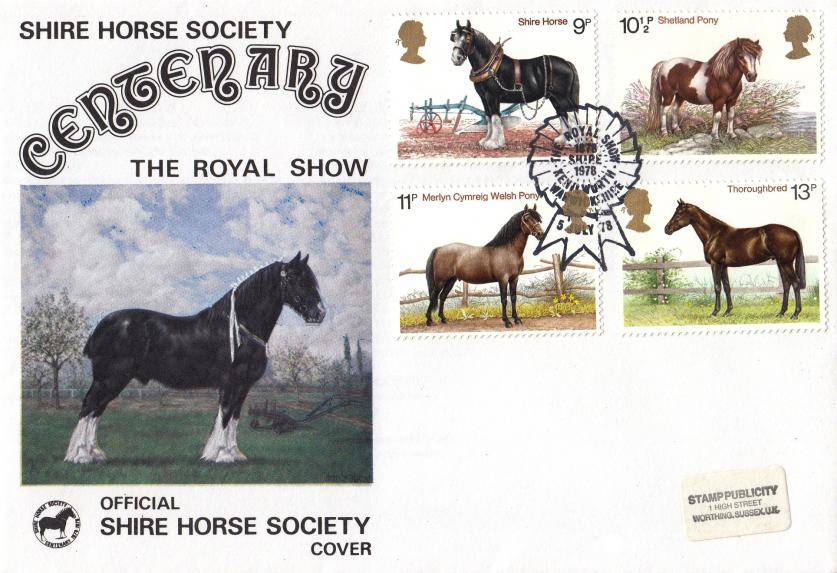 1978 (07) Horses - Stamp Publicity (SP) Royal Show, Kenilworth Official