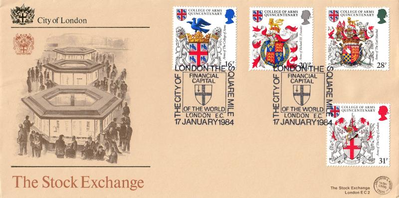 1984 (01) Heraldry - G&P 'The Stock Exchange' Official