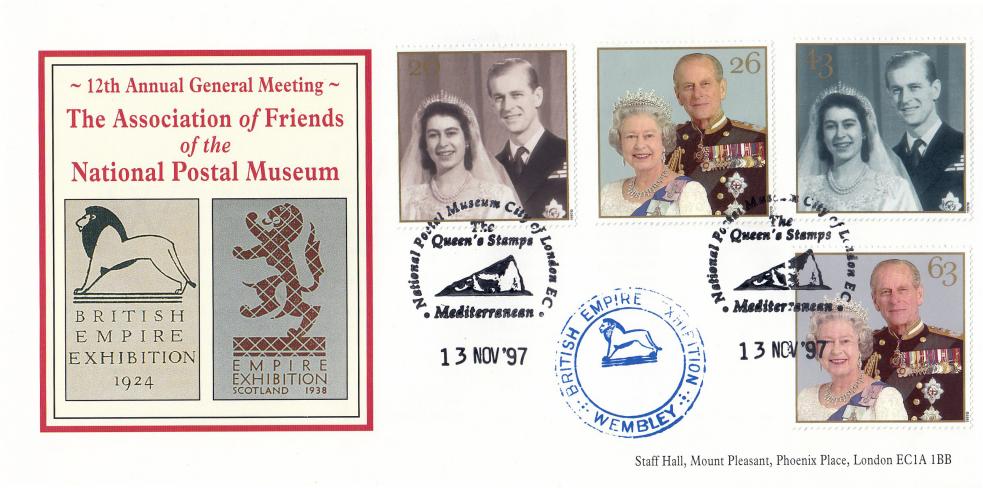1997 (11) Golden Wedding - Friends of the National Postal Museum Official