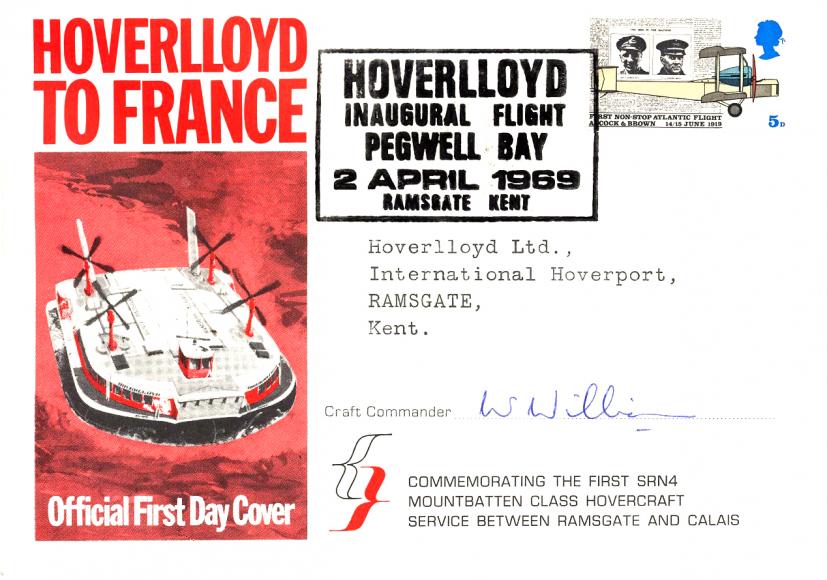 1969 (04) Anniversaries - Hoverlloyd Official - Signed by the Craft Commander