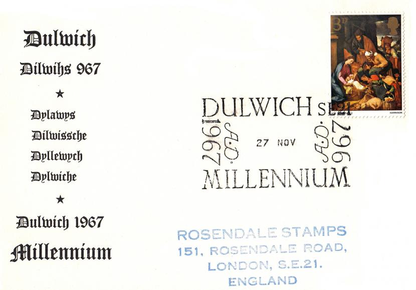 1967 (11) Christmas - (3d) - Dulwich Millennium Official