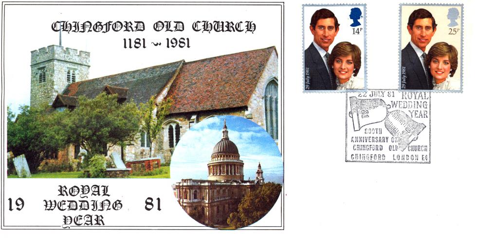 1981 (07) Wedding - Hawkwood Chingford Old Church Official