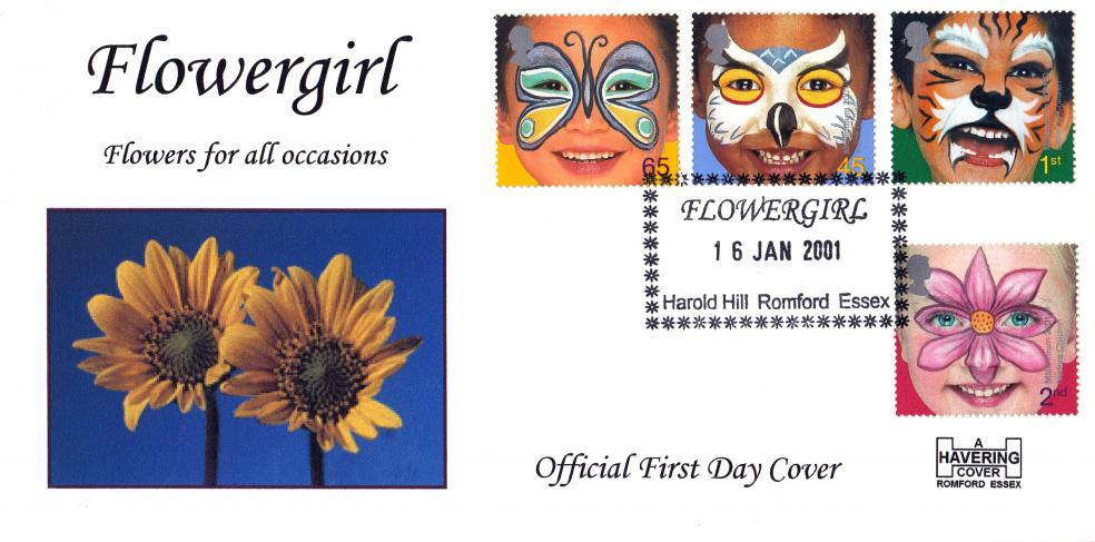 2001 (01) The Future - Havering 'Romford Flower Girl' Official (2 Yellow Flowers Version)