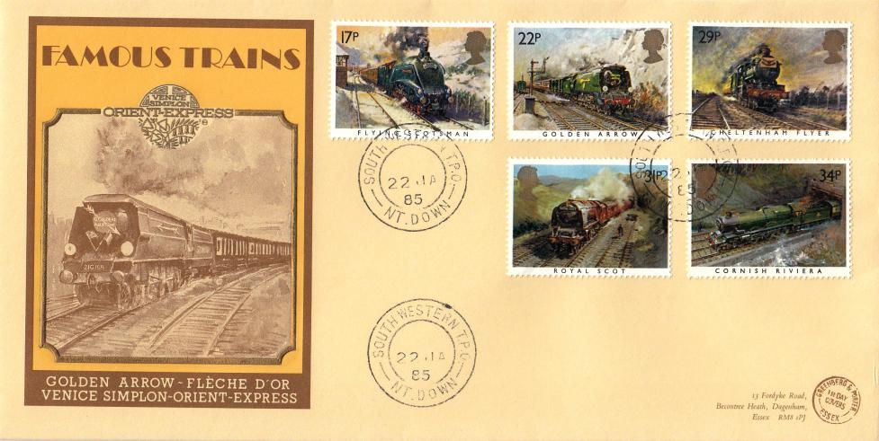 1985 (01) Trains - G&P Orient Express Official - South Western TPO NT Down CDS