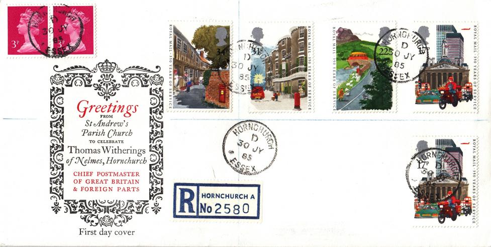 1985 (07) Royal Mail - St Andrews Parish Church Official - Hornchurch CDS