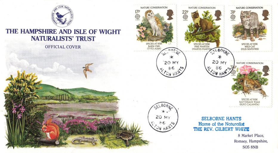 1986 (05) Nature - Hampshire and Isle of Wight Naturalists Trust Official - Selborne CDS