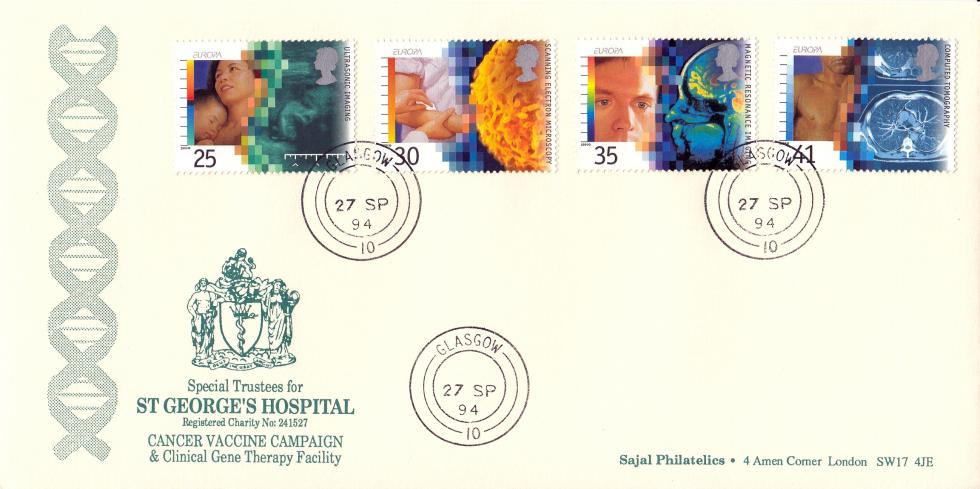 1994 (09) Medical - Sajal Philatelics Official - Glasgow CDS