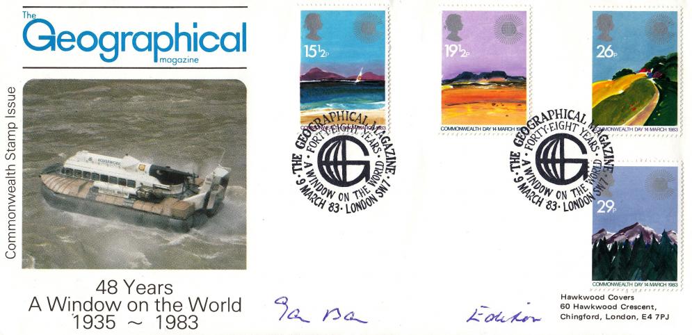 1983 (03) Commonwealth - Hawkwood Geographical Magazine Official - Signed by Ian Bain