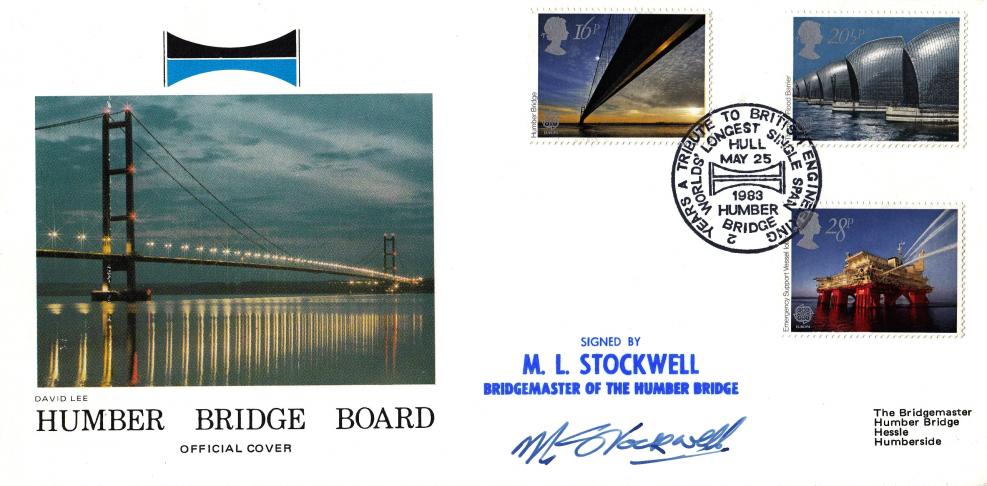 1983 (05) Engineering - Hawkwood Humber Bridge Official - Signed by M L Stockwell