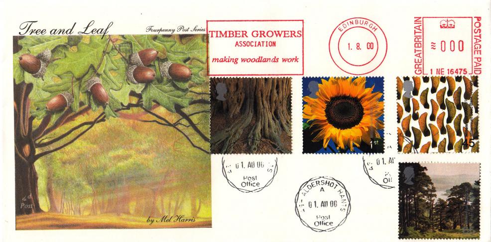 2000 (08) Tree & Leaf - 4d Post - Ash CDS + Timber Growers Association Meter Mark