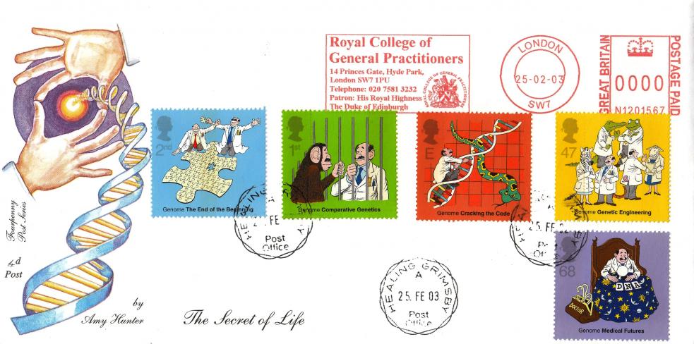 2003 (02) DNA - 4d Post - Healing CDS + Royal College of General Practitioners Meter Mark