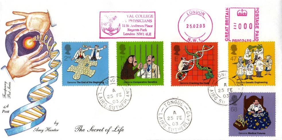 2003 (02) DNA - 4d Post - Tongue CDS + Royal College of Physicians Meter Mark