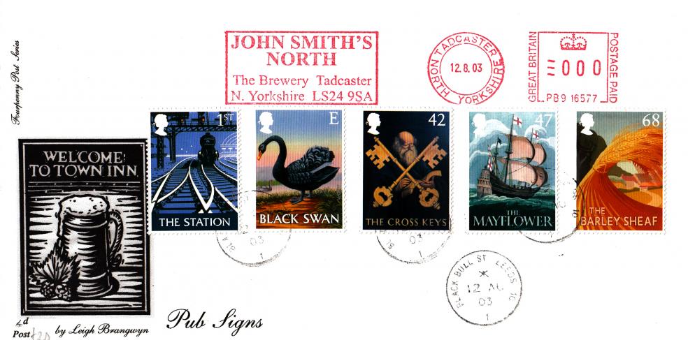 2003 (08) Pub Signs - 4d Post - Black Bull St CDS + John Smith's North Meter Mark