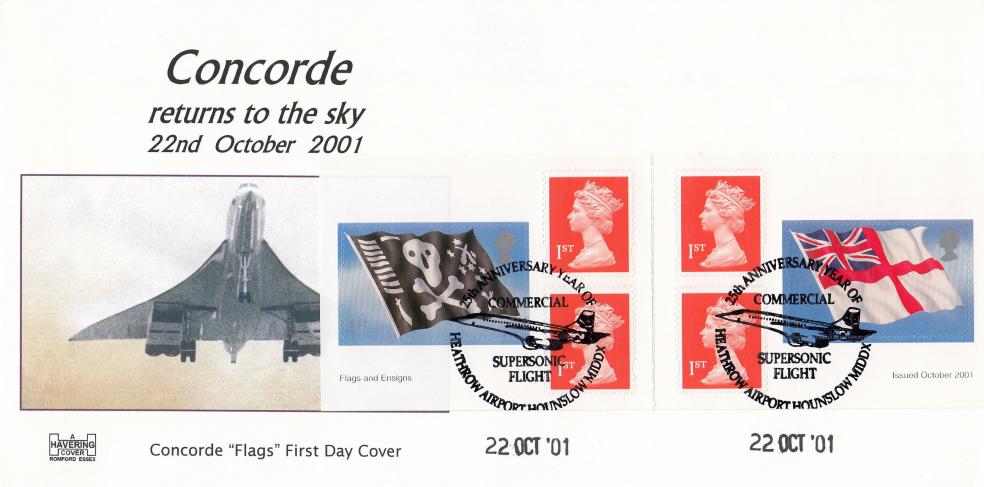 2001 (10) Flags & Ensigns (NVI Booklet) - Havering 'Concorde' Special