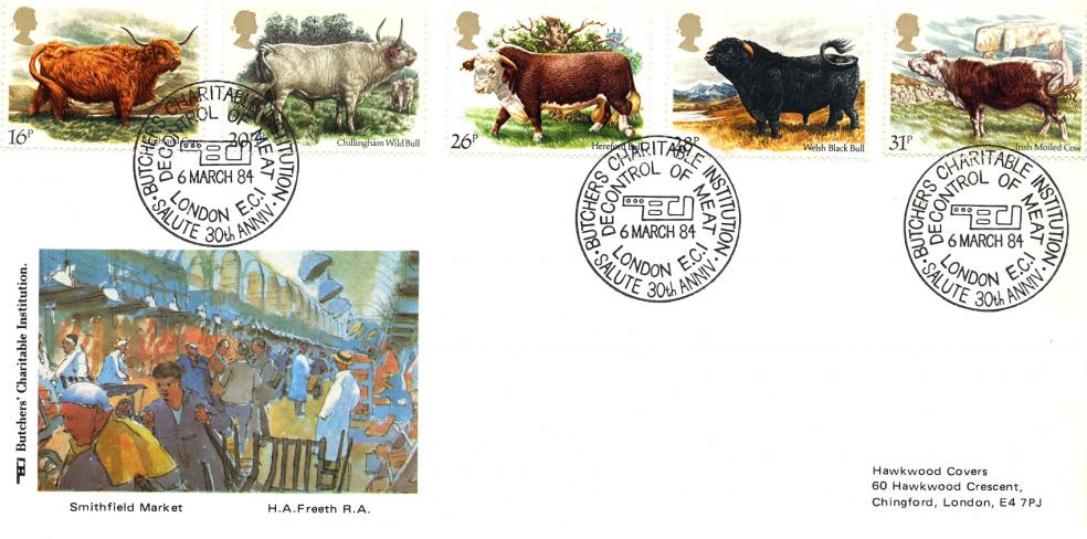 1984 (03) Cattle - Hawkwood (Smithfield Market) Official