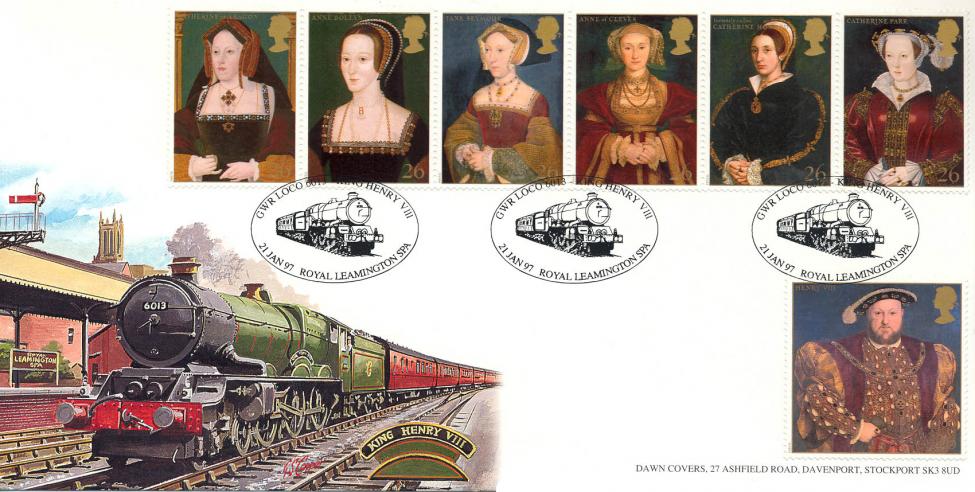 1997 (01) Tudors - Dawn King Henry VIII GWR Loco, Royal Leamington Spa Official