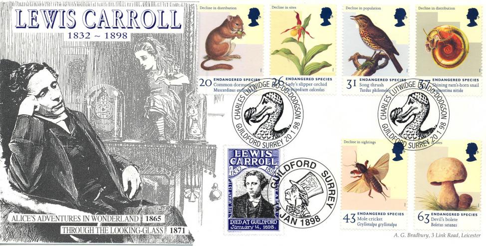 1998 (01) Endangered Species - Bradbury Charles Lutwidge Do-Do Dodgson, Guildford Official