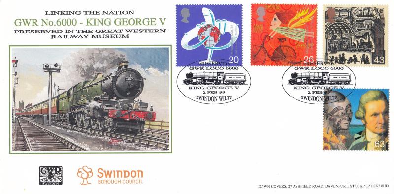 1999 (02) Travellers - Dawn 'King George V Preserved GWR Loco' Official