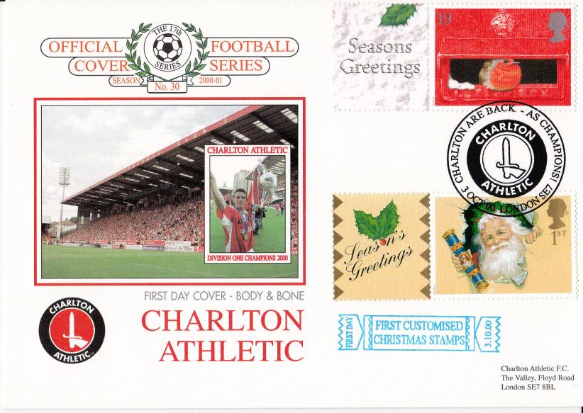 2000 (10) Generic Christmas Labels - Dawn Charlton Athletic Official
