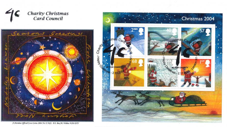 2004 (11) Christmas  (M/S) - Sheridan Charity Christmas Card Council Official