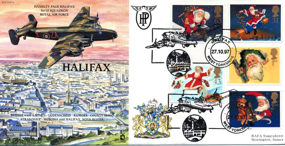 1997 (10) Christmas - RAF (P&P) 4 Halifax Official