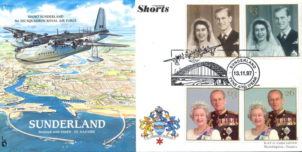 1997 (11) Golden Wedding - RAF (P&P) 3 Sunderland Official