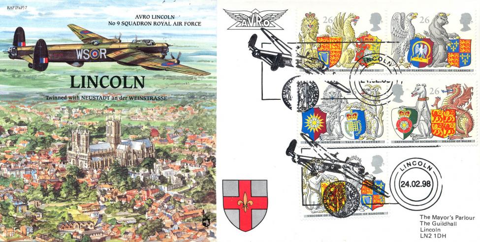 1998 (02) Queen's Beasts - RAF (P&P) 7 Lincoln Official