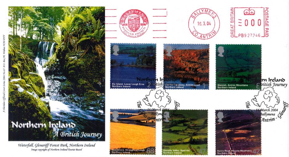 2004 (03) Northern Ireland - Sheridan 'The Glens of Antrim' Official + Ballymena Borough Council Meter Mark