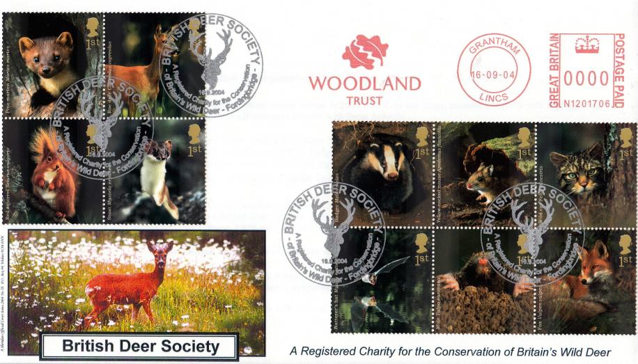 2004 (09) Woodland Animals - Sheridan 'British Deer Society' Official + Woodland Trust Meter Mark