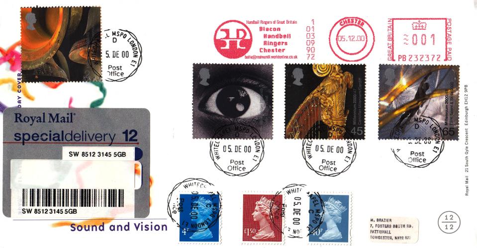2000 (12) Sound & Vision - RM - Whitechapel CDS + Blacon Handbell Ringers Meter Mark