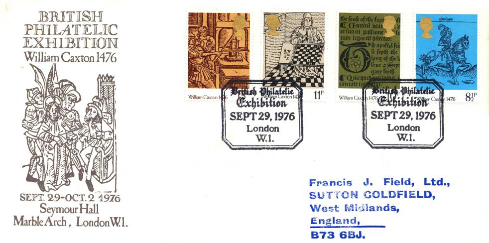 1976 (09) Caxton - British Philatelic Exhibition Official