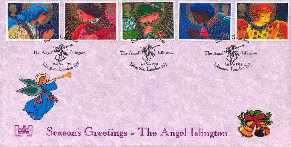 1998 (11) Christmas - Havering 150 Club 'The Angel Islington' Official