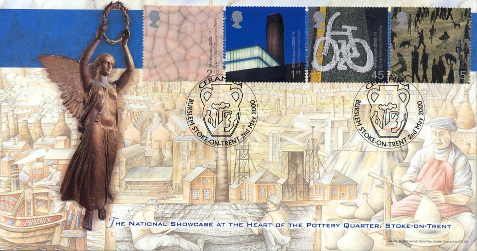 2000 (05) Art & Craft - Bradbury 'Ceramica, Burslem' Official