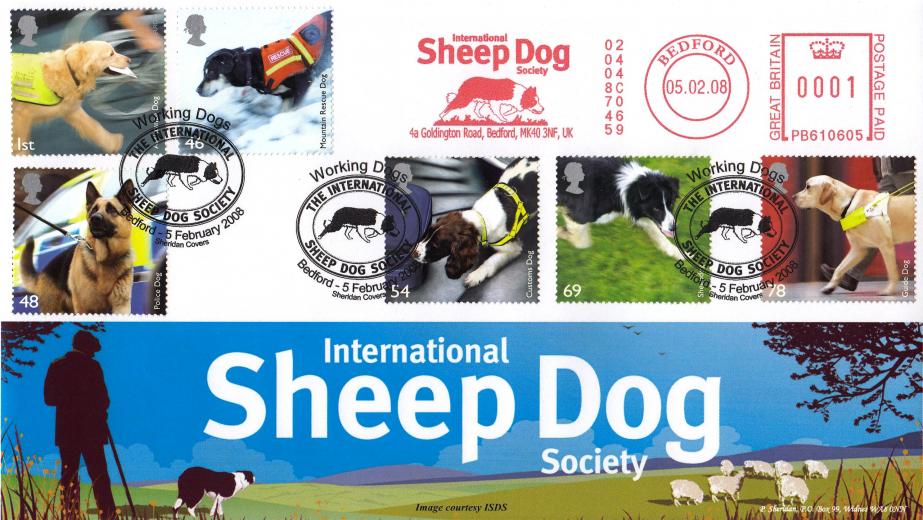 2008 (02) Working Dogs - Sheridan 'International Sheep Dog Society' Official + International Sheep Dog Society Meter Mark