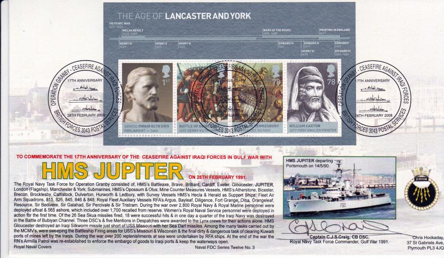 2008 (02) Lancaster & York (M/S) - RNCG 'HMS Jupiter' Official