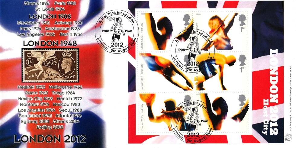 2005 (08) London Host City - Bradbury 'Sovereign' Official SET OF FOUR