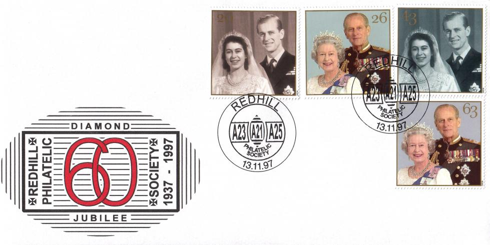 1997 (11) Golden Wedding - Redhill Philatelic Society Official