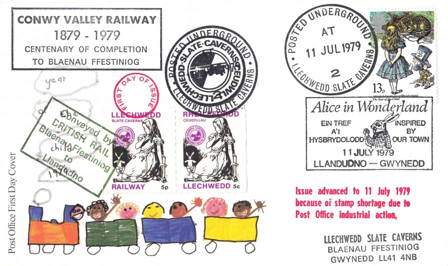 1979 (07) Year Of The Child - Conwy Valley Railway/Llechwedd Slate Caverns Cover