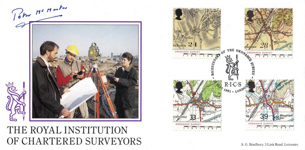 1991 (09) Maps - Bradbury Royal Institution of Chartered Surveyors Official - Signed by Peter McMaster