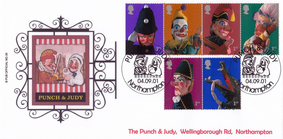 2001 (09) Puppets (Stamps) - Brazier Pub Official