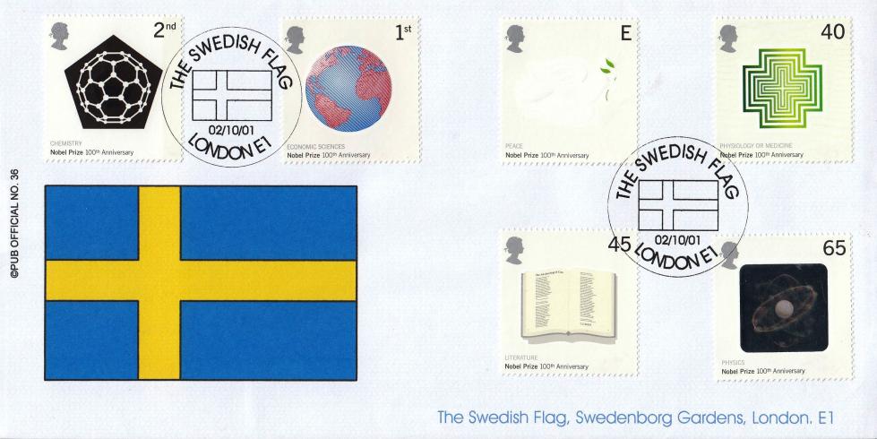 2001 (10) Nobel Prizes - Brazier Pub Official